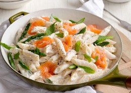 Perfect Italiano NZ | Asparagus, Smoked Salmon and Ricotta Penne