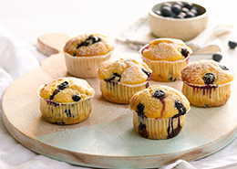 Perfect Italiano NZ | Mini Baked Lemon and Blueberry Ricotta Cakes