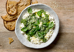 Pea Pesto with Ricotta Dip Recipe