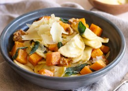 Perfect Italiano NZ | Ricotta Agnolotti with Roast Pumpkin, Walnuts and Sage