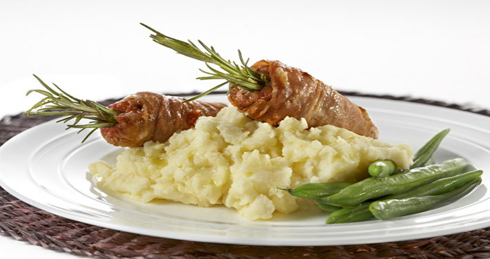 Homemade Cheesy Sausages & Mash