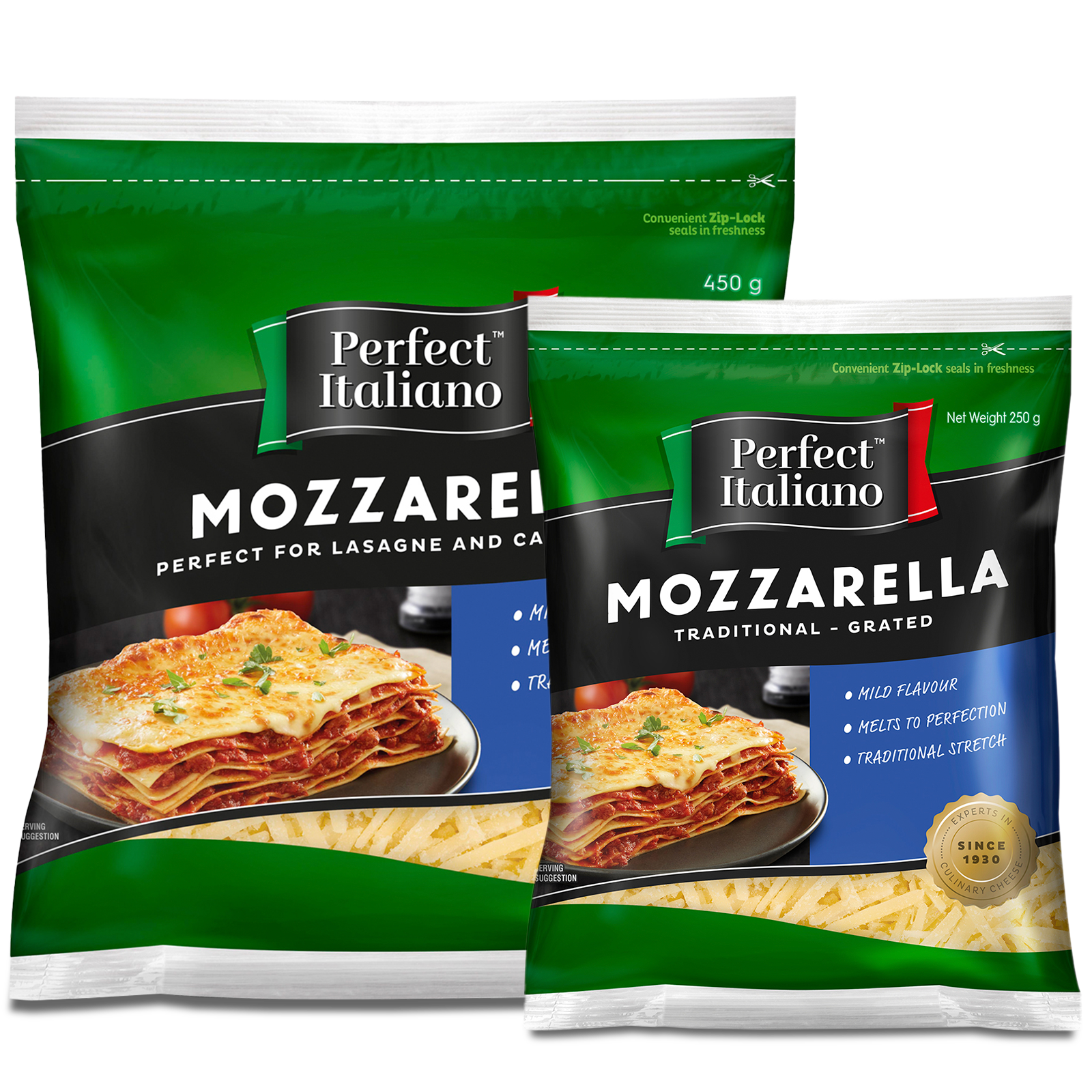 Perfect Italiano Mozzarella Grated Cheese 400g bag