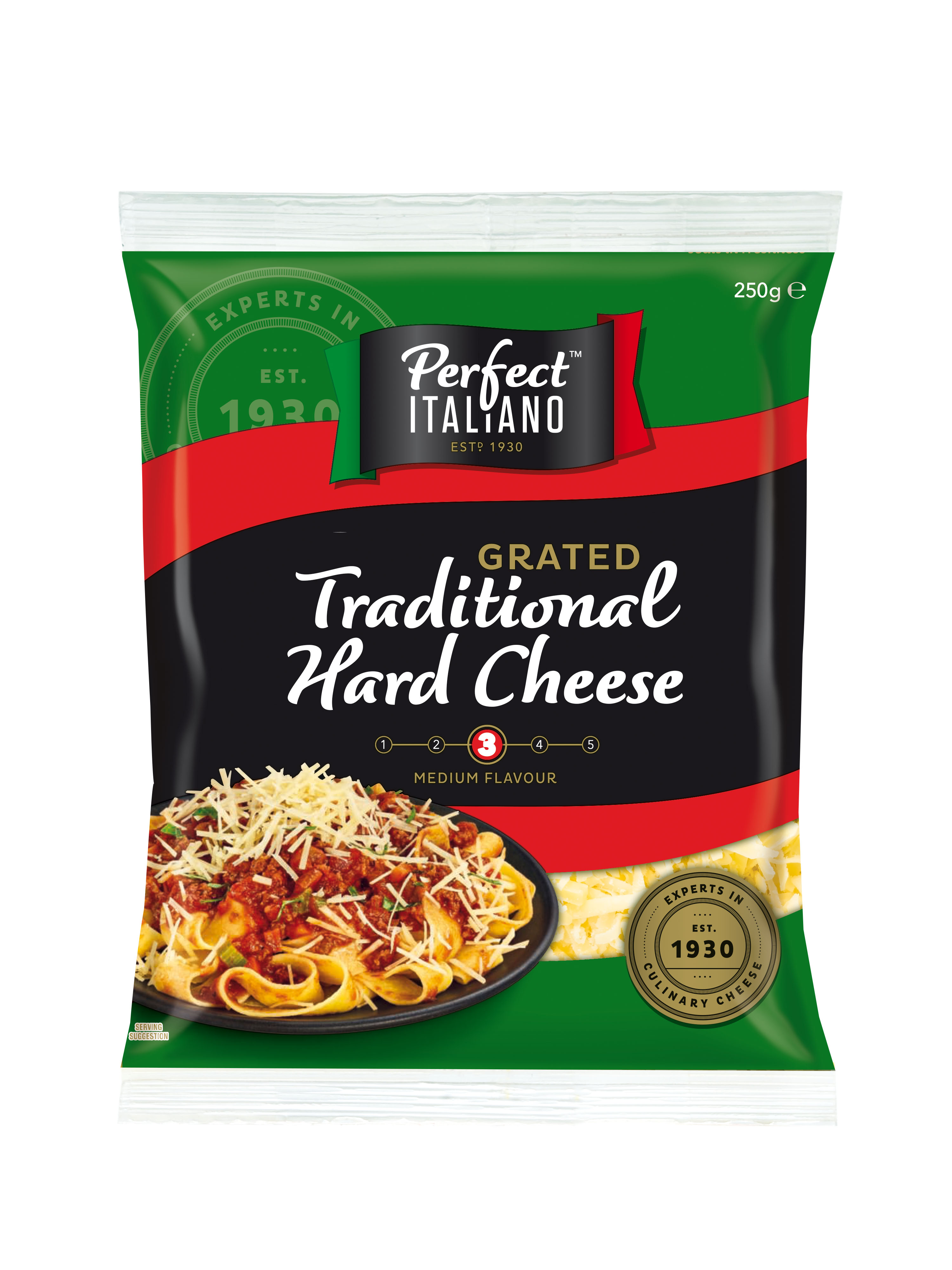 Perfect Italiano Traditional Hard Grated Cheese 250g bag